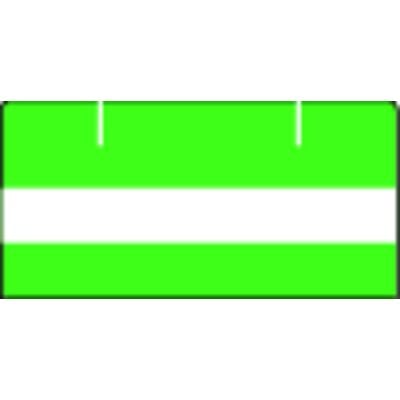 Patterson Office Supplies Index Tab, 1-1/2" W x 1-1/2" H, Blank Green Stripes, 102/Pkg