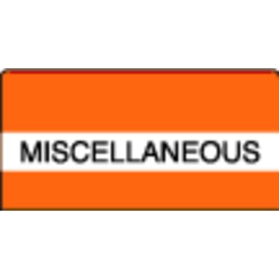 Patterson Office Supplies Index Tab, 1-1/2" W x 1-1/2" H, Orange Stripes, 102/Pkg