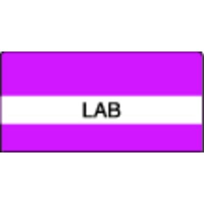 Patterson Office Supplies Index Tab, 1-1/2" W x 1-1/2" H, Purple Stripes, 102/Pkg