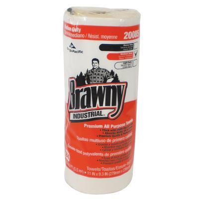 Brawny Industrial® Premium Paper Towel Rolls, White, 84 Sheets/Roll, 20 Rolls/Pkg