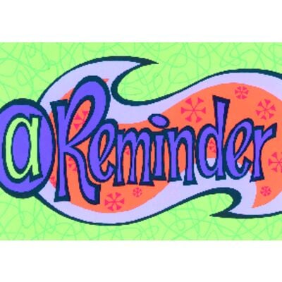 Reminder Postcards (DDS/MD) Personalized, A Funky Reminder, 6" W x 4-1/4" H, Full Color, 100/Pkg