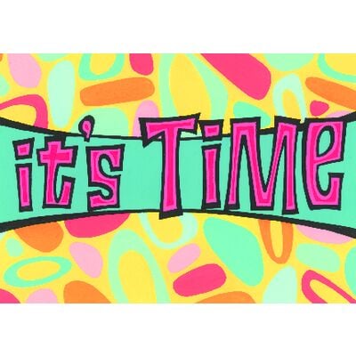 Reminder Postcards (DDS/MD) Personalized, It's Time Retro Design, 6" W x 4-1/4" H, 100/Pkg
