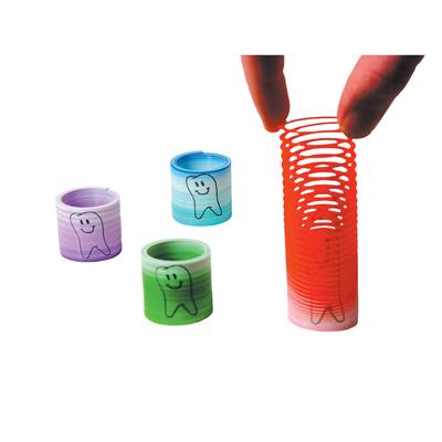Dental Happy Tooth Coil Springs, Assorted Colors, 1-1/2", 36/Pkg