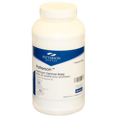 Patterson® Premium Denture Base Powder, Clear, 1 lb