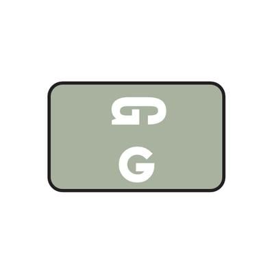 Smead® Alpha-Z™ Compatible Individual File Box Label, 1-5/8" W x 1" H, Letter G, Gray, 100/Pkg