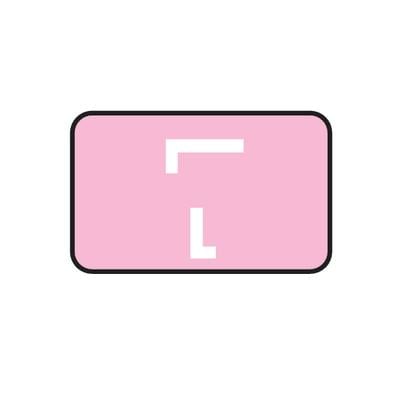 Smead® Alpha-Z™ Compatible Individual Roll Label, Letter L, 1-5/8" W x 1" H, Lavender, 250/Roll
