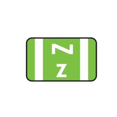 Smead® Alpha-Z™ Compatible Individual File Box Label, 1-5/8" W x 1" H, Letter Z, Light Green, 100/Pkg