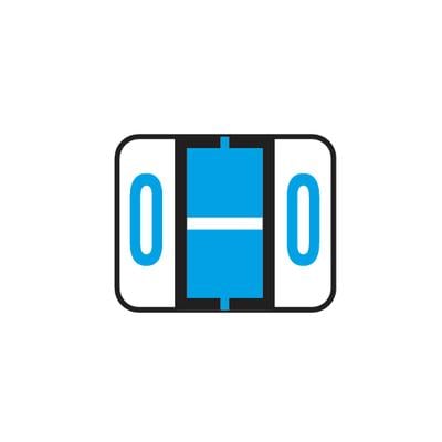 Smead® Alpha-Z™ BCCR/BCCS Compatible Roll Label, 1-1/4" W x 1" H, Letter O, Blue, 500/Roll