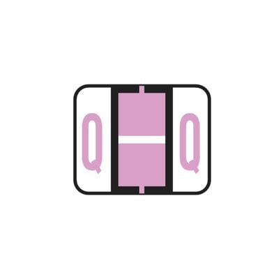 Smead® Alpha-Z™ BCCR/BCCS Compatible Roll Label, 1-1/4" W x 1" H, Letter Q, Lavender, 500/Roll