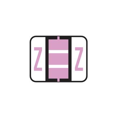 Smead Alpha-Z Compatible Individual File Box Labels, 1-1/4" W x 1" H, Letter Z, Lavender, 120/Pkg