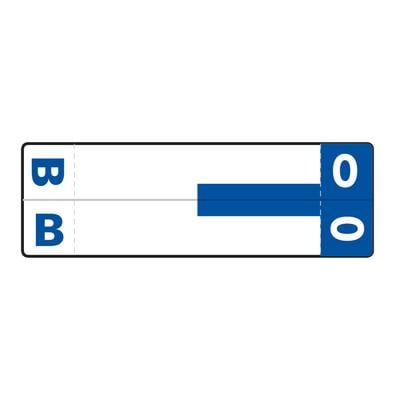 Smead® Alpha-Z™ Compatible Name File Box Label, 3-5/8" W x 1-5/32" H, B/O, Dark Blue, 100/Pkg