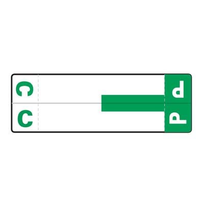 Smead® Alpha-Z™ Compatible Name File Box Label, 3-5/8" W x 1-5/32" H, C/P, Dark Green, 100/Pkg