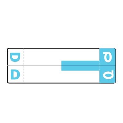 Smead® Alpha-Z™ Compatible Name File Box Label, 3-5/8" W x 1-5/32" H, D/Q, Light Blue, 100/Pkg