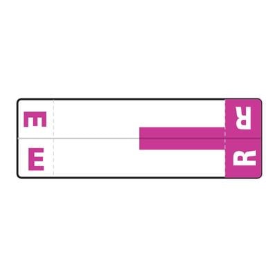 Smead® Alpha-Z™ Compatible Name File Box Label, 3-5/8" W x 1-5/32" H, 100/Pkg - E/R, Purple