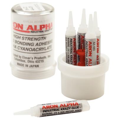 Aron Alpha® Instant Adhesive Type 201, Light Viscosity, Clear, Fast Set, 5 (2 g) Tubes