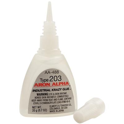 Aron Alpha® Instant Adhesive Type 203, High Viscosity, Clear, Slow Set, 20 g Bottle