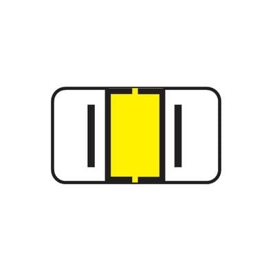 Jeter® 7100 Series Compatible File Box Alpha Label, Letter I, 1-5/8" W x 15/16" H, Yellow, 225/Pkg
