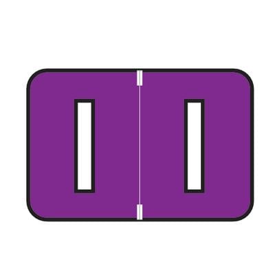 Jewel Tone™ Alpha Label, Individual File Box Letter, 1-1/2" W x 1" H, 225/Pkg, Letter I, Purple