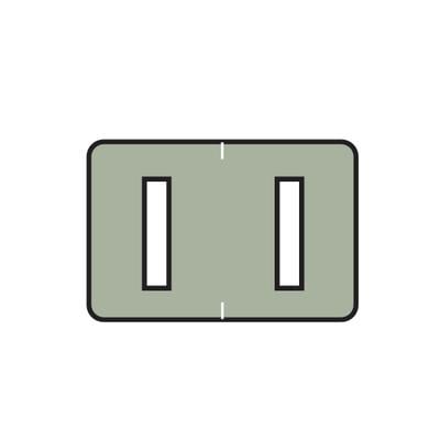 Barkley® ABKM and Sycom® Compatible Alpha File Box Label, 1-1/2" W x 1" H, Letter I, Gray, 225/Pkg