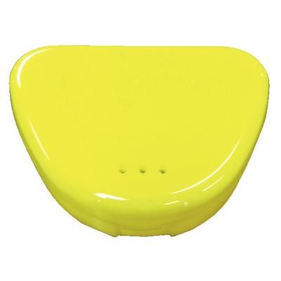 Plasdent Mini Dental Appliance Box, Neon Yellow, 12/Pkg, 200MN-3