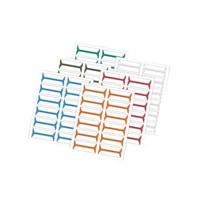Patterson Office Supplies Wraparound Name Label, 3-1/2" W x 3/4" H, White, 240/Pkg