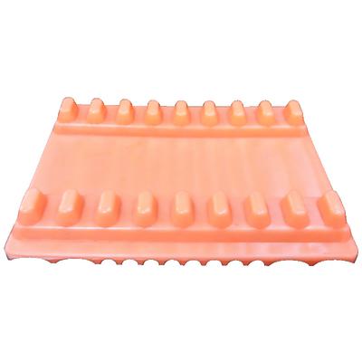 Plasdent Instrument Mat, Small, Coral/Flame, 4-1/8" W x 5-3/16" L, Reversible, 1/Pkg