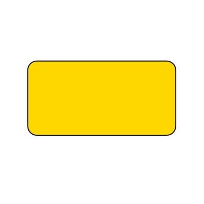 Color-Coding System Labels, 2" x 1", Yellow, 250/Roll