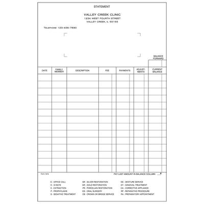 Ledger Cards, Personalized, White, 5-1/2" x 8-1/2", 500/Pkg - Safeguard Compatible