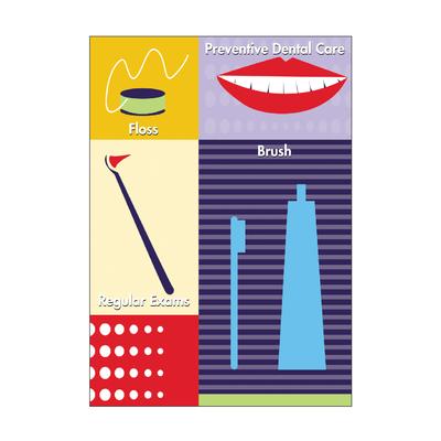 Reminder Postcards (DDS/MD) Personalized, Dental Care, 4-1/4" W x 6" H, Full Color, 100/Pkg