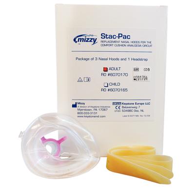 Keystone Stac-Pac Comfort Cushion Nasal Hoods, Adult, 3/Pkg, 6070170