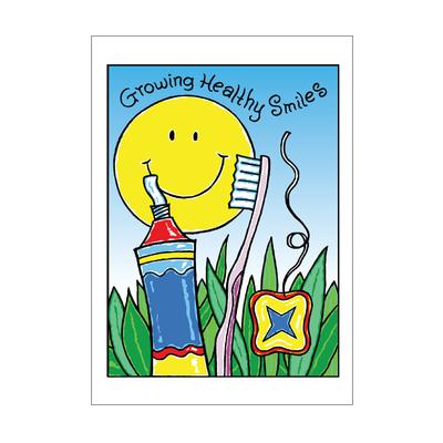 Reminder Postcards (DDS/MD) 4-Up Laser, Growing Healthy Smiles, 4-1/4" W x 5-1/2" H, 100/Pkg