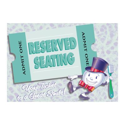 Dental Best Sellers 3 & 4-Up Laser Postcards, Your Ticket To A Great Smile, 5-1/2" W x 4-1/4" H, 100/Pkg