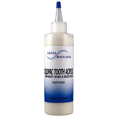 Yates Motloid Coldpac Tooth Acrylic Powder, Shade 68, 2 oz Bottle