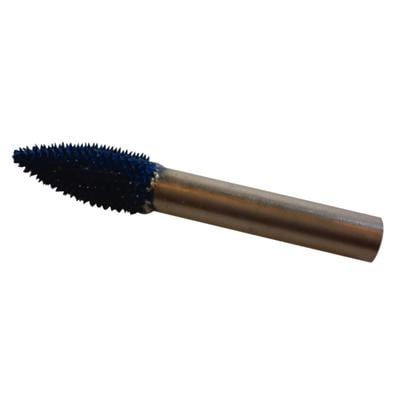 Typhoon® Tungsten Carbide Bur, Flame Shape, Fine Grit (Blue), 3/8" Head Diameter, 3/4" Head Length, 6.4 mm (1/4") Shank, 1/Pkg
