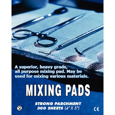 Parchment Paper Mixing Pads, 4" x 5", 100 Sheets/Pad, 3 Pads/Pkg