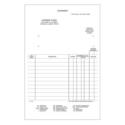 Ledger Cards, Personalized, White, 5-1/2" x 8-1/2", 500/Pkg - Safeguard Compatible