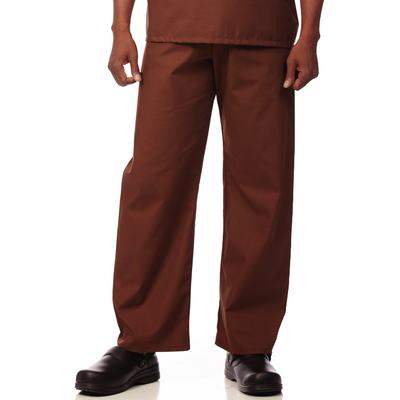 Fashion Seal Healthcare® Unisex Fashion Scrub Pants, 65/35 Fashion Poplin®, Chocolate, 2XL, Drawstring