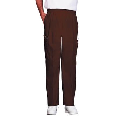 Fashion Seal Healthcare® Unisex Ultimate Pants, 65/35 Fashion Poplin® - Chocolate, 2XL
