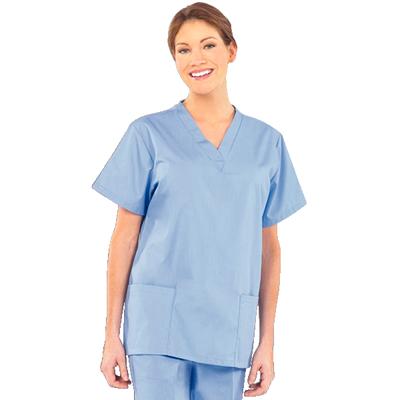 Fashion Seal Healthcare® Ladies' V-Neck Tunics, Ciel Blue, Extra Large, 1/Pkg, 01KEZKNM26Y4MF5PAANTWPNRDZ