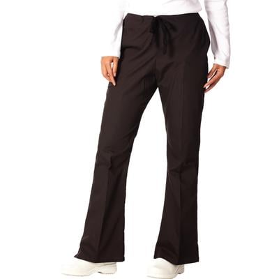 Fashion Seal Healthcare® Ladies' Drawstring Flare Pants, Regular Sizing - Black, 2XL