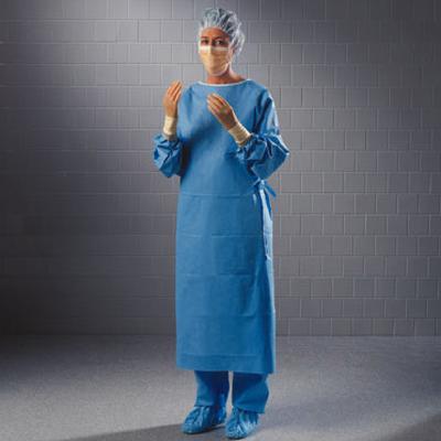 Halyard ULTRA Fabric Reinforced Surgical Gown, Sterile, Small, Blue, 30/Pkg