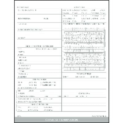 Complete Preassembled Dental System and Individual Forms - Clinical Examination, Gray, 8-1/2" W x 11" H, 100/Pkg