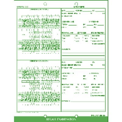 Complete Preassembled Dental System and Individual Forms - Recall Examination, Green, 8-1/2" x 11", 100/Pkg