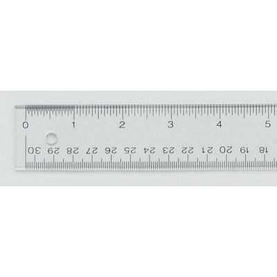 See-Through Acrylic Ruler, 12 Inch, Clear, ACM 10562