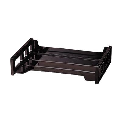 Sparco Stackable Letter Tray, Side-Loading, Ebony, OIC21002