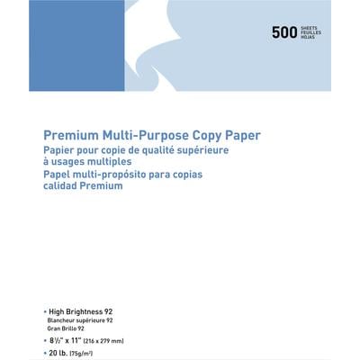 Sparco Saver Copy Paper, White, 8.5" x 11", 20 lb, 2500 Sheets/Carton, SPR 06125
