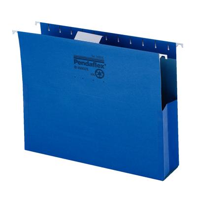 Recycled Hanging Box Files, Letter Size, 2" Expansion, Blue, 25/Box, PFX 59202