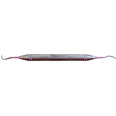 ImplaMate® Implant Scalers – N137 Anterior Scalette®, Double End, Titanium, DuraLite ColorRings, CEISN137M