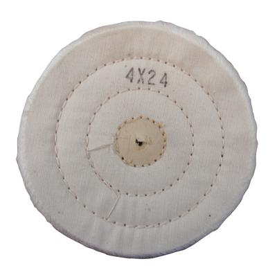 Muslin Buff Wheel, 4" Diameter, 24 Ply, 1/Pkg