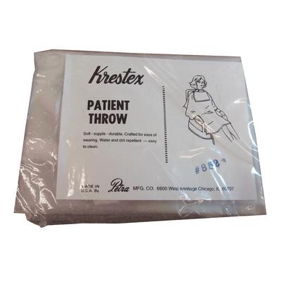 Krestex Patient Aprons, Clear, Waist Length, Plastic, 27" x 30", 1/Pkg